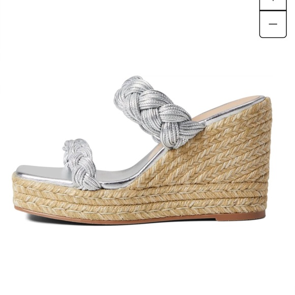 NIB Stuart Weitzman braided Espadrille Sandals Size 9 - Picture 6 of 8